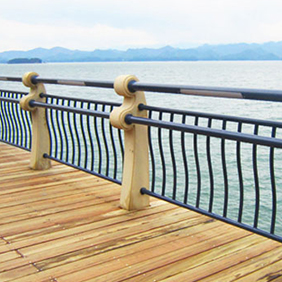 1. Bridge guardrail - stainless steel pipes for stone columns